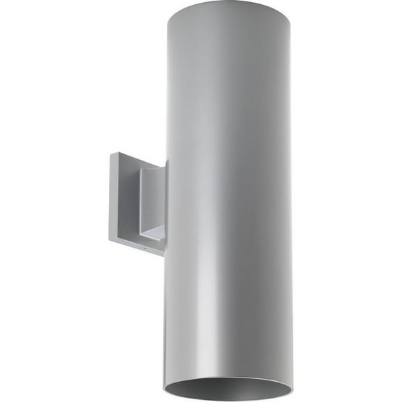 P5642-82/30K-Progress Lighting-Cylinder - Outdoor Light - 2 Light in Modern style - 6 Inches wide by 18 Inches high-Metallic Gray Finish-LED Lamping