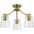 thumbnail image 1 of Progress Lighting - Vertex - 3 Light Convertible Chandelier In Contemporary, 1 of 16