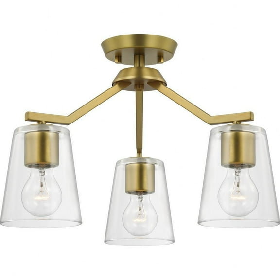 Progress Lighting - Vertex - 3 Light Convertible Chandelier In Contemporary