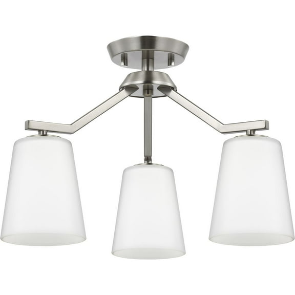 Progress Lighting - Vertex - 3 Light Convertible Chandelier In Contemporary