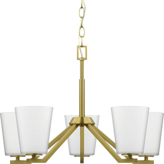 Progress Lighting - Vertex - 5 Light Chandelier In Contemporary Style-15.25
