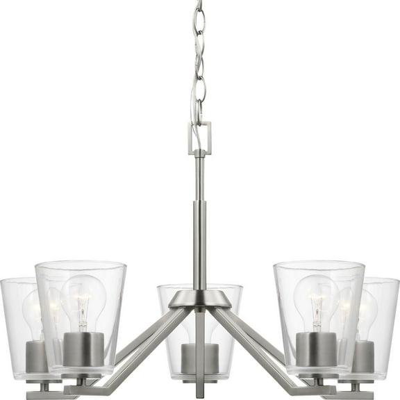 Progress Lighting - Vertex - 5 Light Chandelier In Contemporary Style-15.25