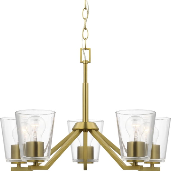 Progress Lighting - Vertex - 5 Light Chandelier In Contemporary Style-15.25