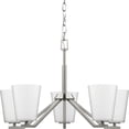 thumbnail image 1 of Progress Lighting - Vertex - 5 Light Chandelier In Contemporary Style-15.25, 1 of 16