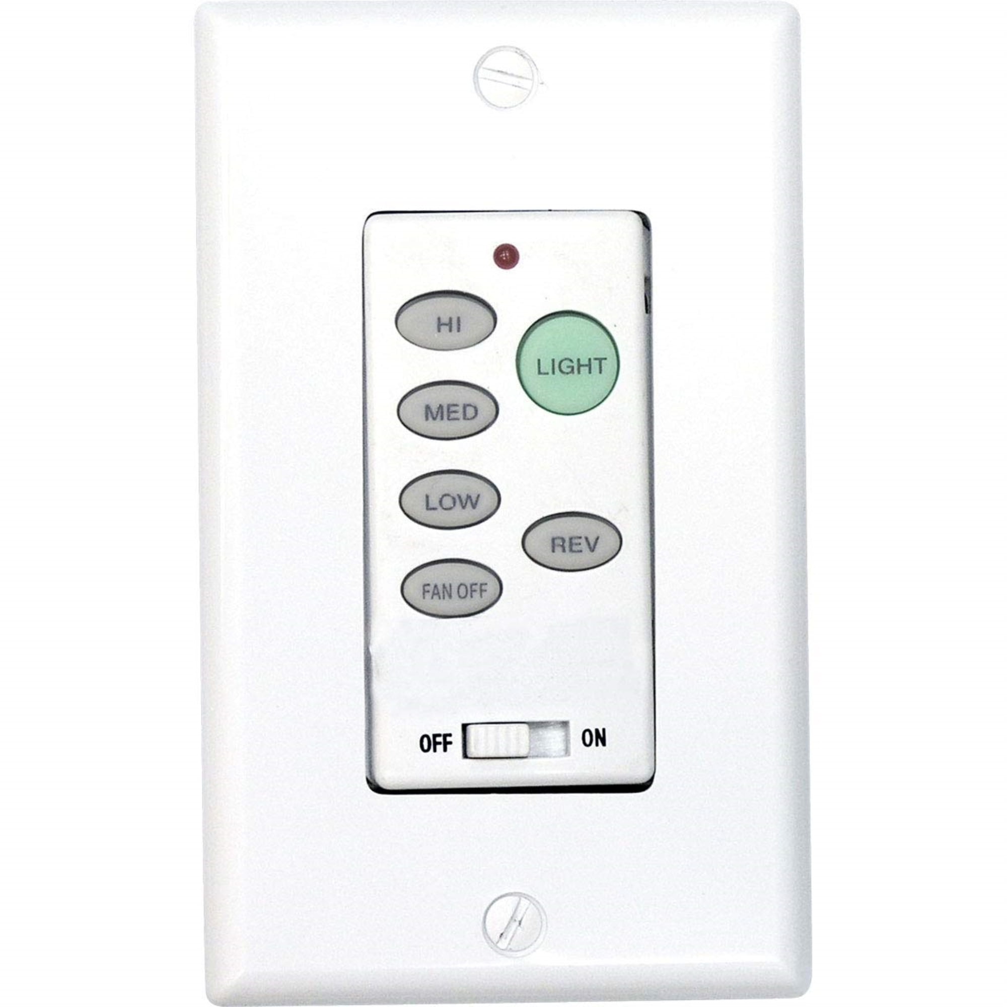 White Metal Wall Control for Ceiling Fans