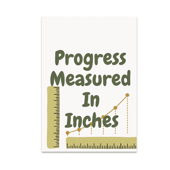 Progress Measured In Inches - Special Education Decor - 13x19 Poster Print