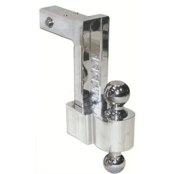 Progress Mfg DT-ALBM6400 Flash Self-Locking Adjustable Billet RV Hitch with 5" Rise & 4" Drop