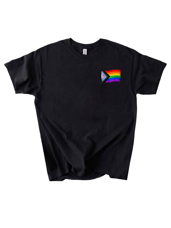 Progress Pride Flag T-Shirt, Pride Outfit, LGBTQ Tshirt, Ally Shirt, Pride Month T-shirt