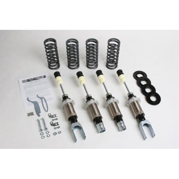 Progress Tech 1988 Honda Civic/CRX Coil-Over 2 System (FR 350lb / RR 250lb) use Factory Top Hat Only