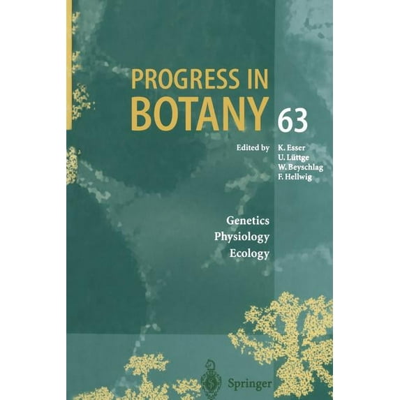 Progress in Botany Progress in Botany: Genetics. Physiology. Ecology, Book 63, (Paperback)