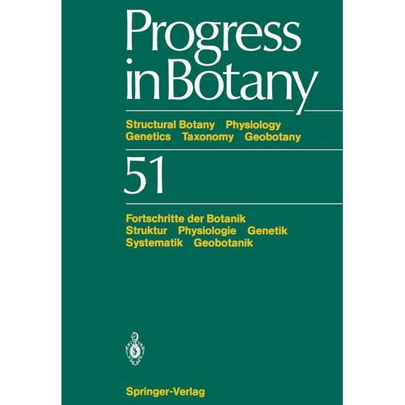 Progress in Botany Progress in Botany, Book 51, (Paperback)