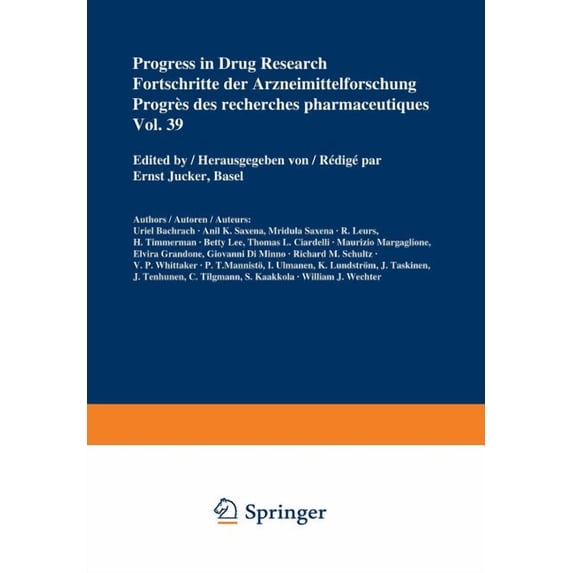 Progress in Drug Research Progress in Drug Research / Fortschritte Der Arzneimittelforschung / Progrès Des Recherches Pharmaceutiques, Book 39, (Paperback)