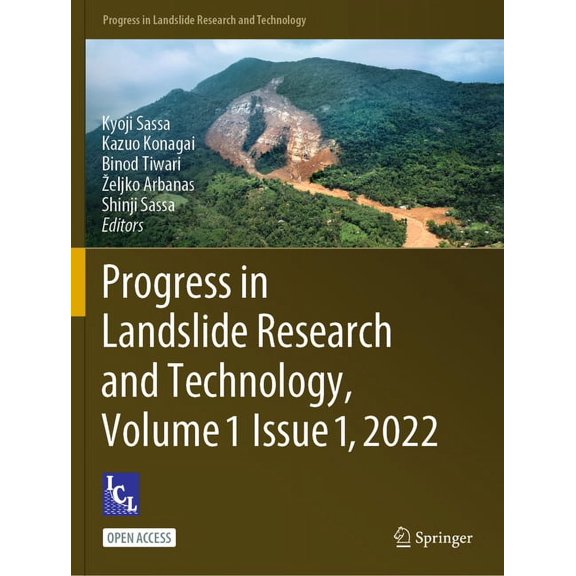 Progress in Landslide Research and Techn Progress in Landslide Research and Technology, Volume 1 Issue 1, 2022, (Paperback)