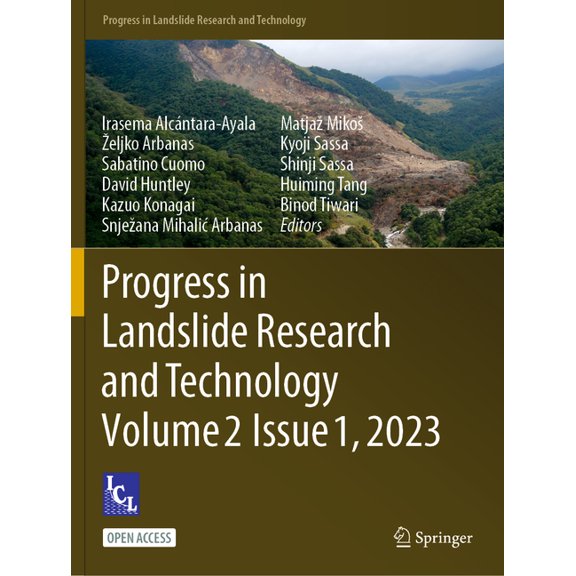 Progress in Landslide Research and Techn Progress in Landslide Research and Technology, Volume 2 Issue 1, 2023, (Paperback)