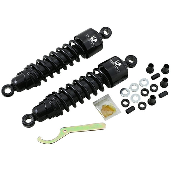 Progressive 412 Series Motorcycle Black 12" Rear Shocks (412-4079B)