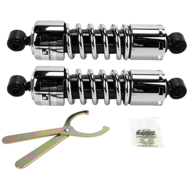 Forsa Chrome Rear Shocks 325mm For Yamaha RD250 RD400 C,D,E,F – W6-16