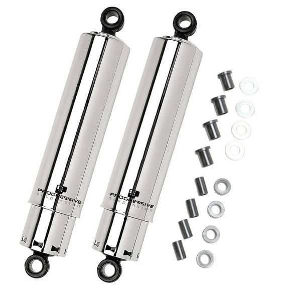 Progressive 412 Series Motorcycle Chrome Covered 11" Rear Shocks (412-4070C)