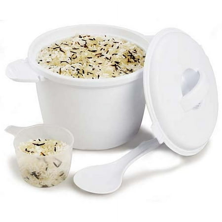 Progressive 6-Cup Microwave Rice Cooker Set, 3 Piece