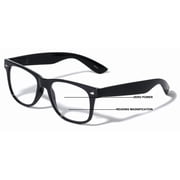 Progressive Clear Bifocal Reading glasses - No Line or Bubble - Zero Power on Top Reader - Classic Comfortable Design 2.75