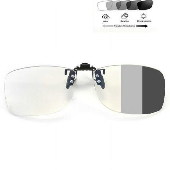 Progressive Clip-on Glasses Photochromic Lens Reading Glasses
