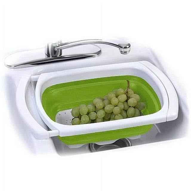 Progressive Collapsible and Expandable Over-the-Sink Colander