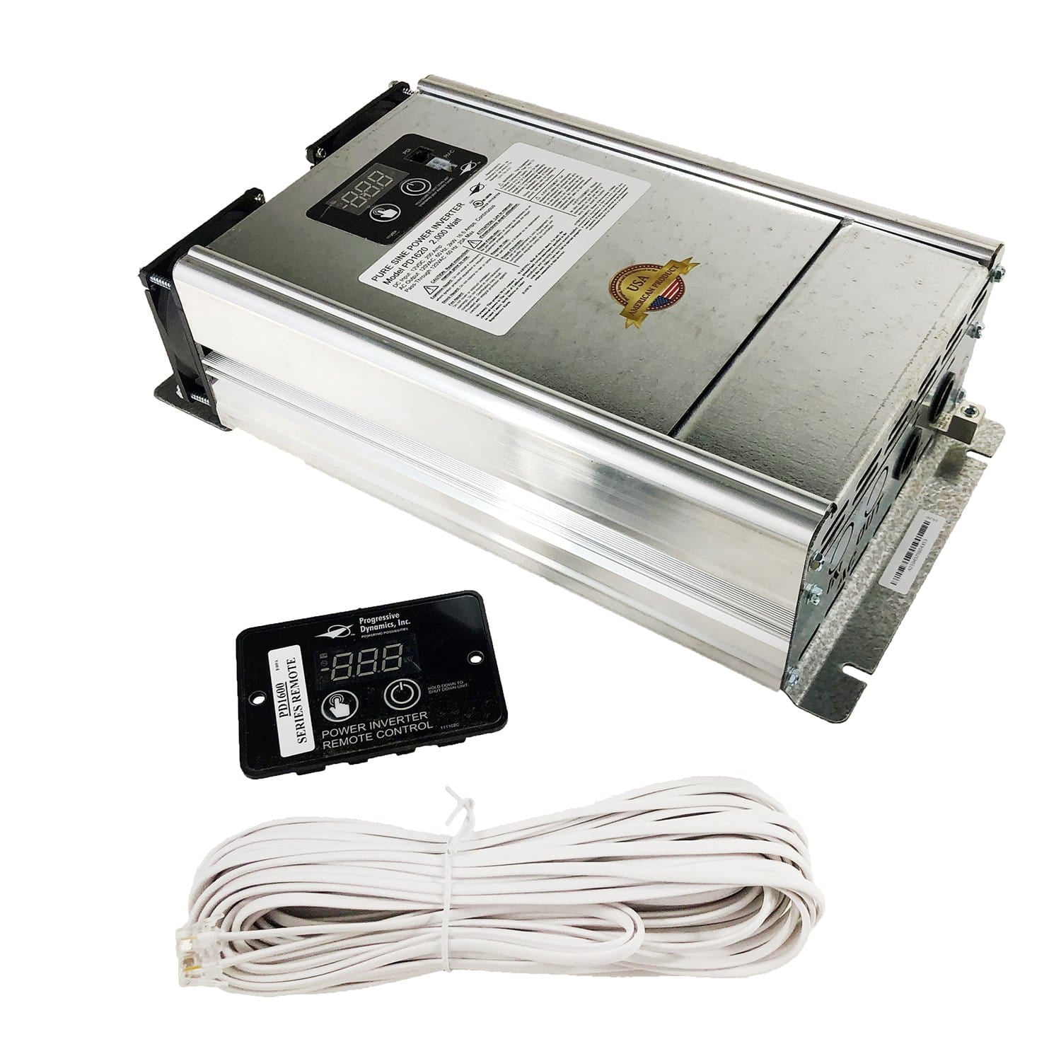 Progressive Dynamics 2KW Pure Sine Wave Inverter, PD1620A PD1600 Series