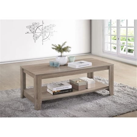 Progressive Furniture 17 x 42 x 20 in. Barry Cocktail Table - Dark Taupe