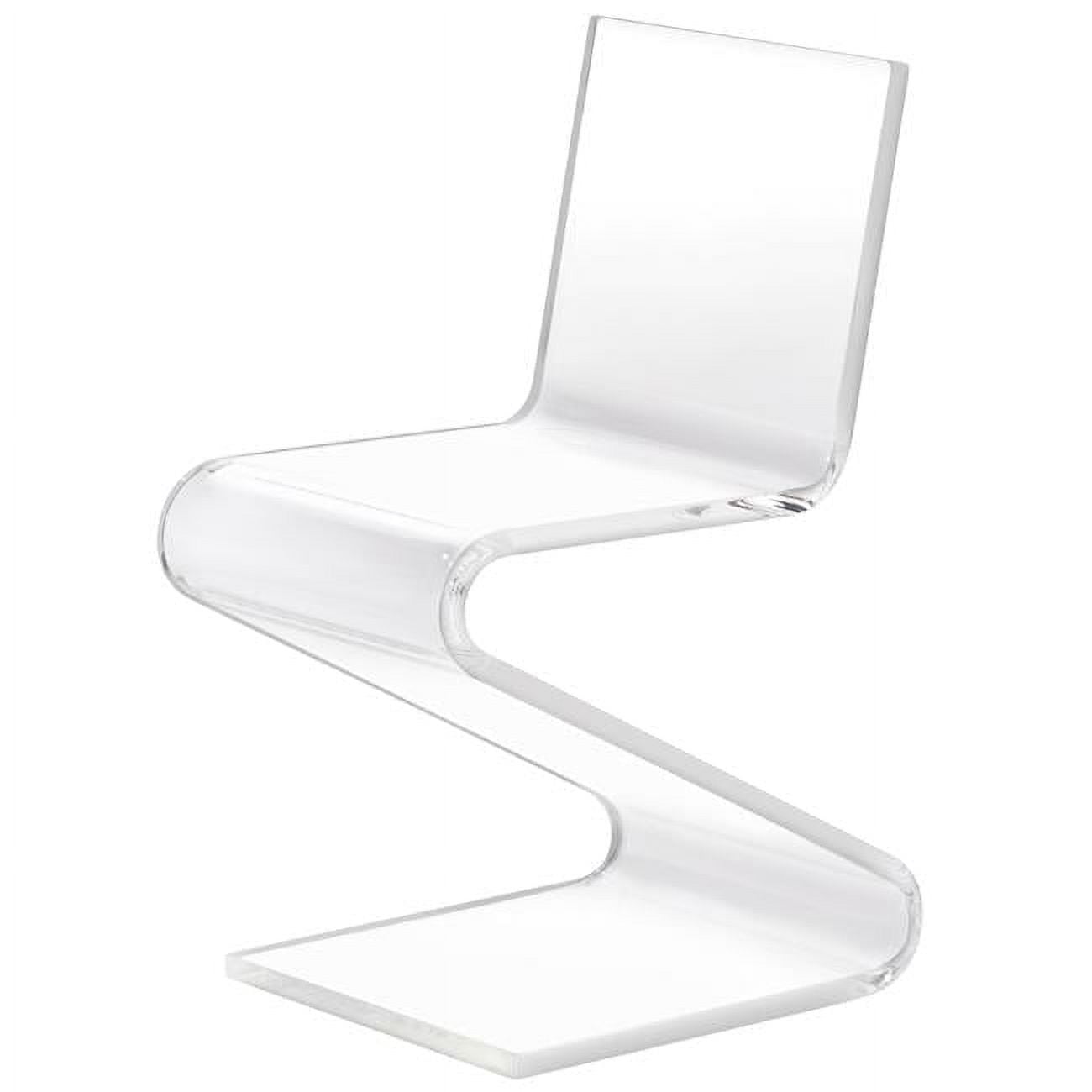 Progressive Furniture A La Carte Acrylic Z Shaped Chair in Clear