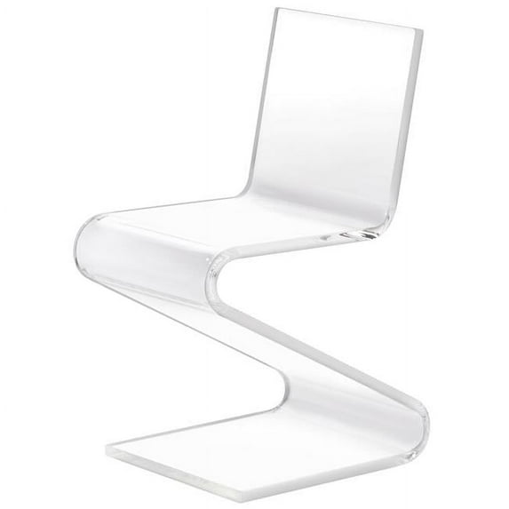 Progressive Furniture A La Carte Acrylic Z Shaped Chair in Clear