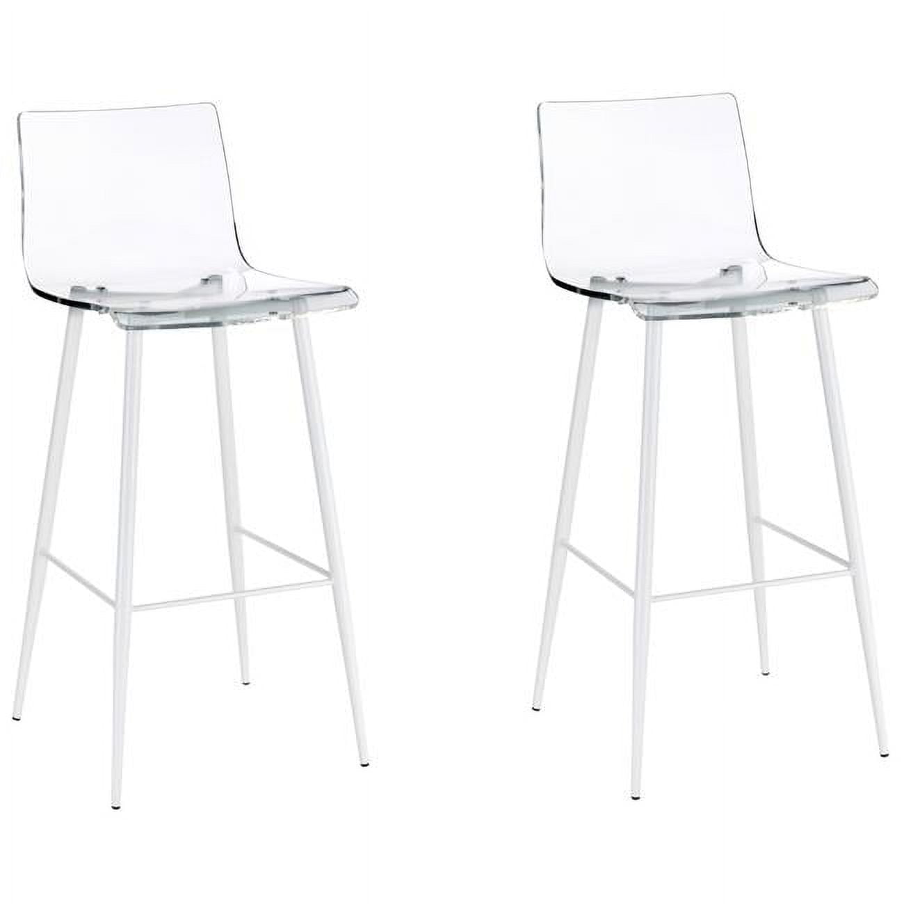 Progressive Furniture A La Carte Set of 2 Clear Acrylic Bar Stools With