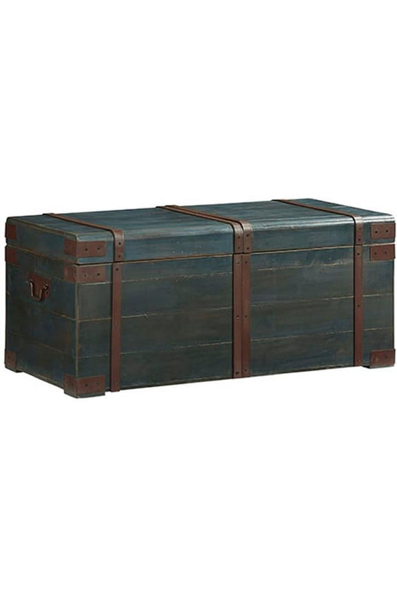 A506-39 Accent Storage Cocktail Trunk, Navy Blue
