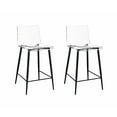 thumbnail image 1 of Progressive Furniture Acrylic Counter Stool - Set of 2 - Black, 1 of 3