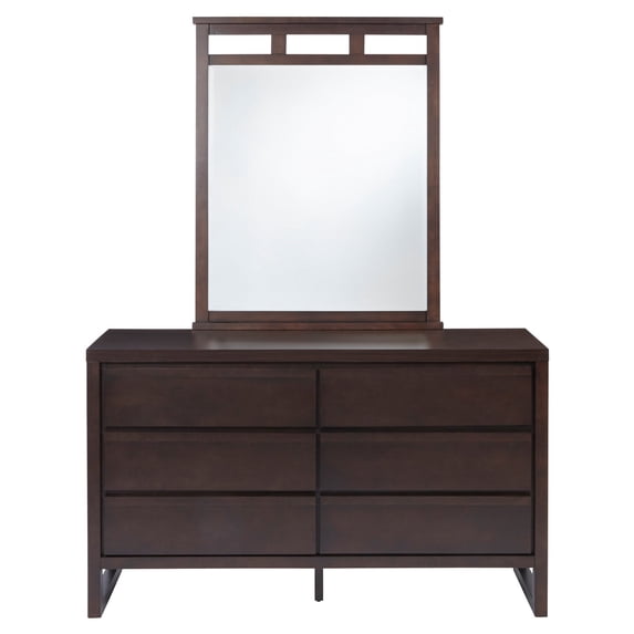 Progressive Furniture Drawer Dresser and Mirror