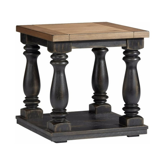 Progressive Furniture T464-04 Living Room End Table, Oak & Brushed Licorice