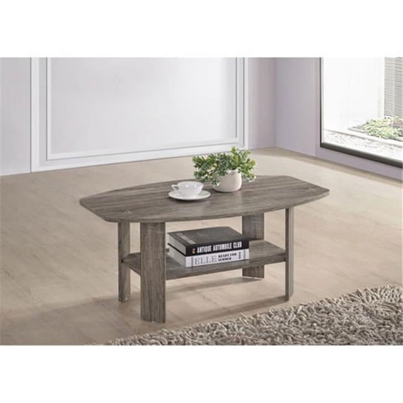 Progressive Furniture Chip Engineered Wood Cocktail Table in Taupe Gray