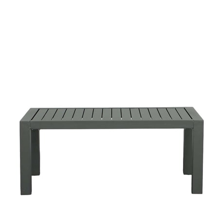 Progressive Furniture Edgewater Aluminum Cocktail Table in Gray