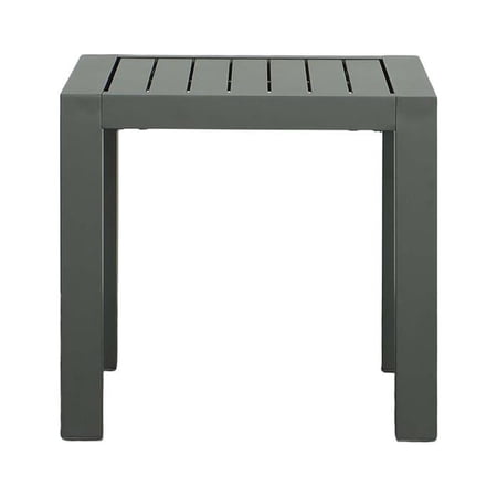 Progressive Furniture Edgewater Aluminum End Table in Gray