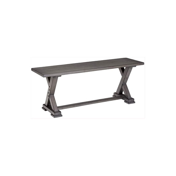 Progressive Furniture Fiji Wood Dining Bench in Harbor Gray