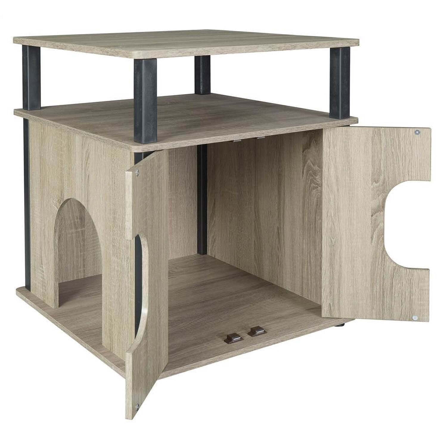 Itsy Dark Taupe Engineered Wood Pet Bedside Table