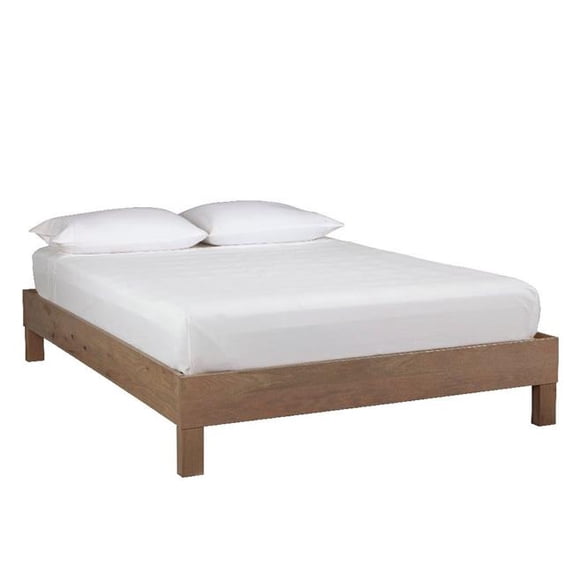Progressive Furniture I102-39 Jakob Platform Bed, Weathered Oak - Queen Size