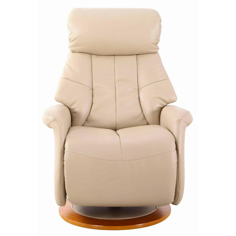 Relax-a-Lounger Reynolds Manual Standard Recliner, Brown Faux
