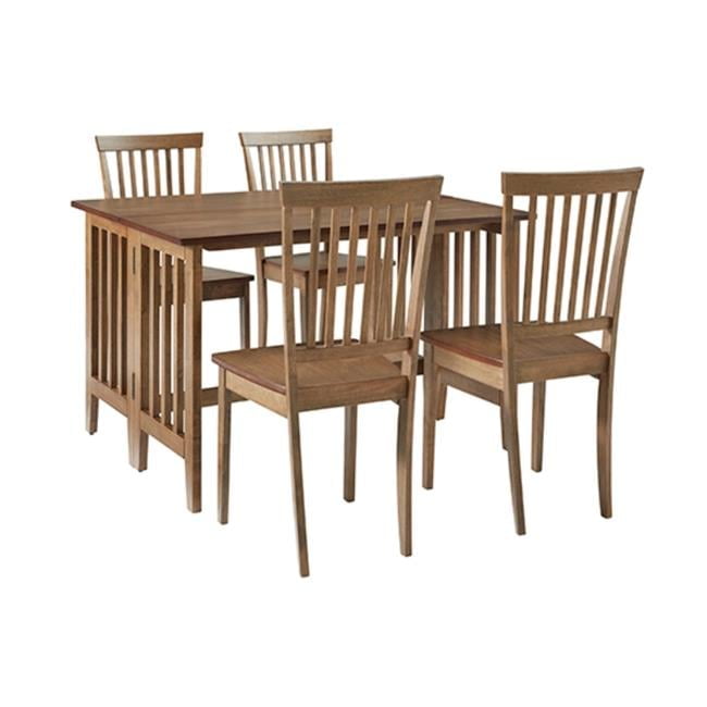 Transitional Southport 17'' Walnut Wood Side Chair - Set of 2