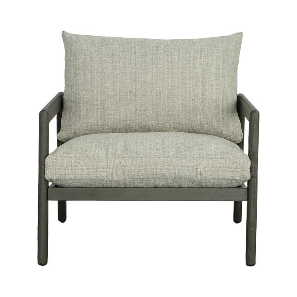 Sunset Gray Aluminum Outdoor Lounge Chair with Cushions