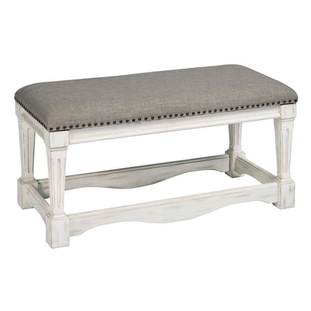 Progressive Furniture T127-41 38 x 18 x 19 in. Upholstered Bench, Chalk