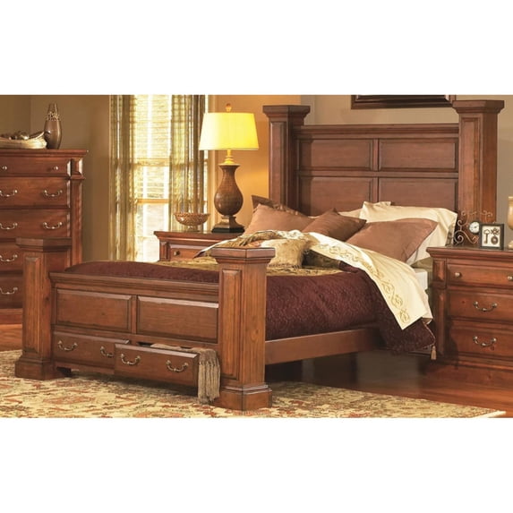 Drawer Box-Finish:Antique Pine,Size:King
