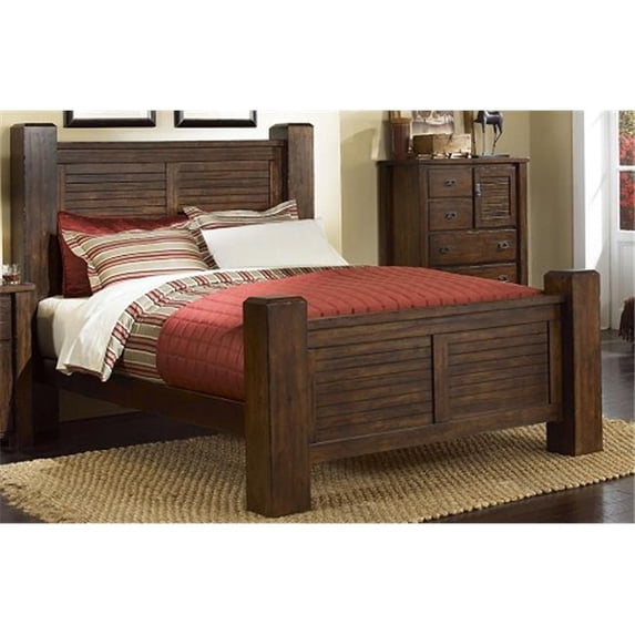 Progressive Furniture P611-94 Trestlewood 6 x 6 King Post Headboard