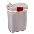 thumbnail image 1 of Progressive Furniture White Plastic with Lid Grains, Nuts Food Storage Jar, 1 of 2