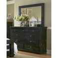 thumbnail image 1 of Progressive Furniture Willow 9 Drawer Wood Dresser and Mirror Distressed Black, 1 of 3