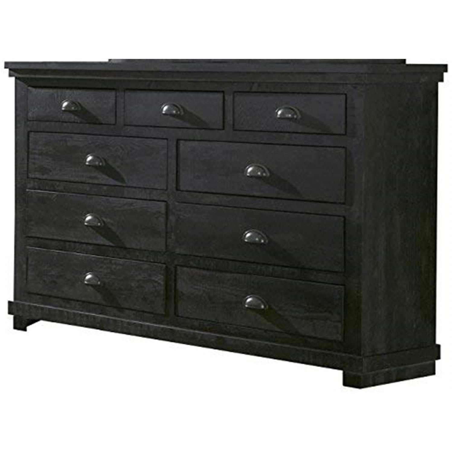 Progressive Furniture Vintage Solid Pine 9-Drawer Bedroom Dresser in ...
