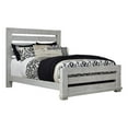 thumbnail image 1 of Progressive Furniture Willow Wood King Slat Bed in Gray Chalk, 1 of 3